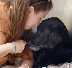 Katie Robbins and Boomer